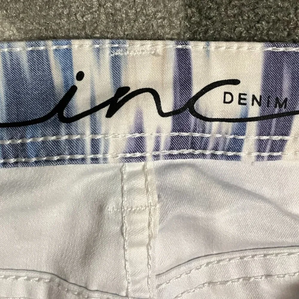 NWT INC International Concepts Tie Dye Streaked Skinny Leg Pants Women's Size 10 - Picture 6 of 8